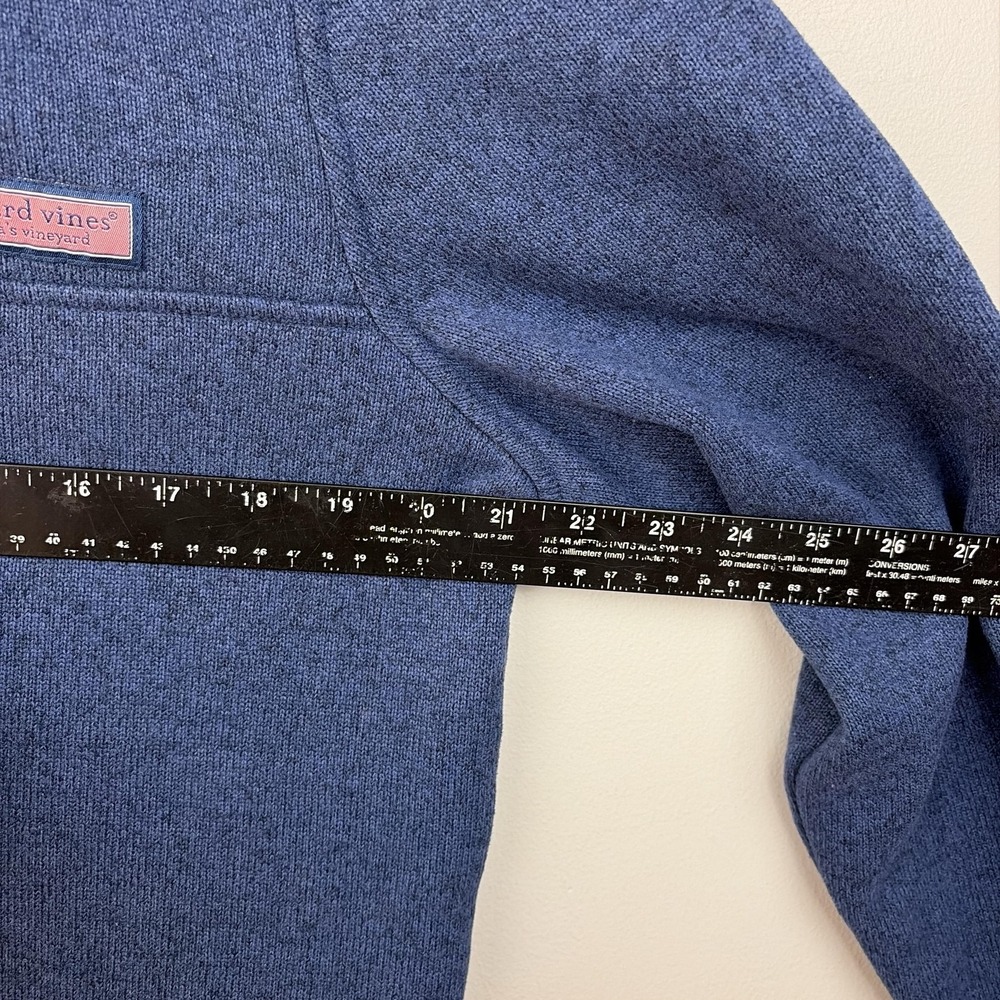 Vineyard Vines Sweater Mens Small Blue Quarter Zip Mock Neck Kentucky Pullover - Picture 7 of 10
